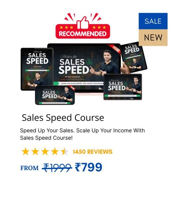 Master The Sales Speed Course